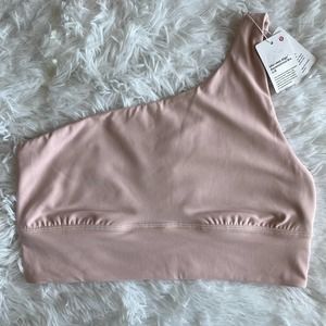 Lululemon Align Asymmetrical Bra Flush Pink Size 10 NWT